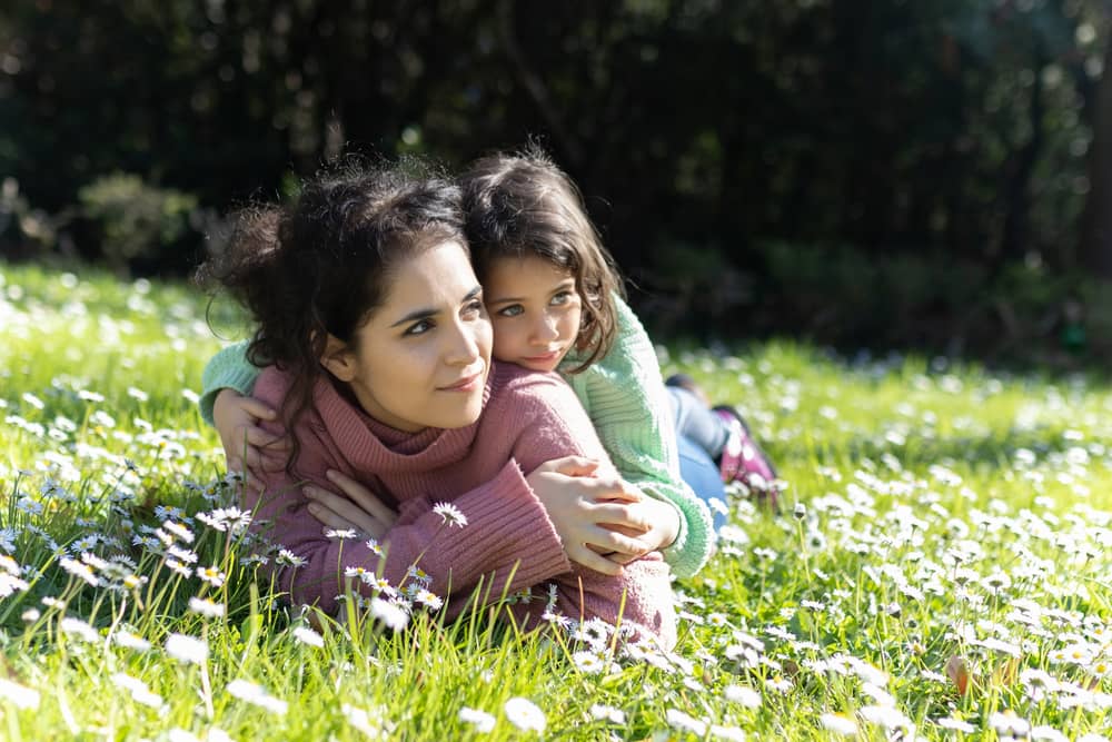 shooting photo famille dans un parc