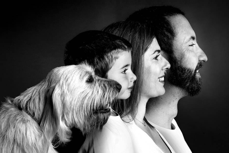 Studio photo portrait de famille