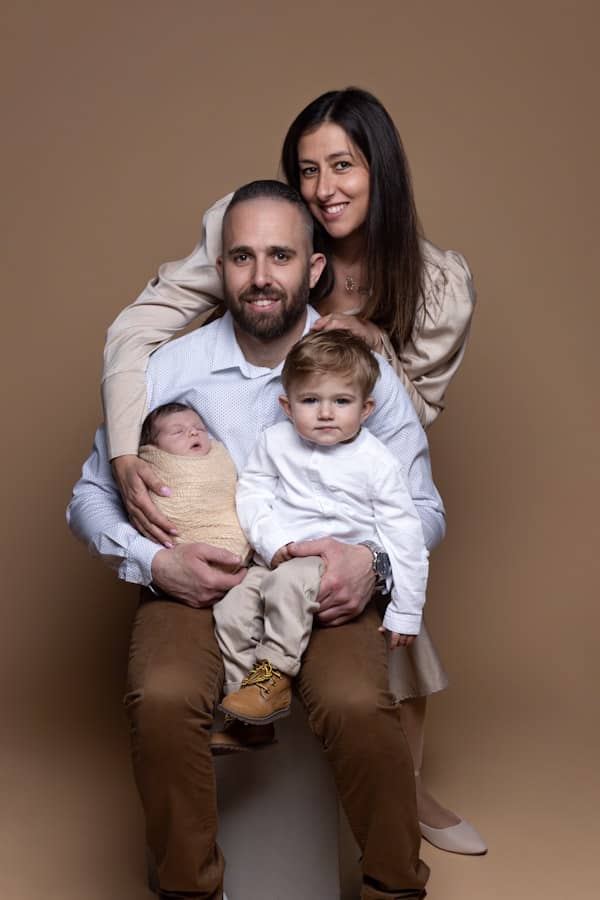 séance photo naissance en famille