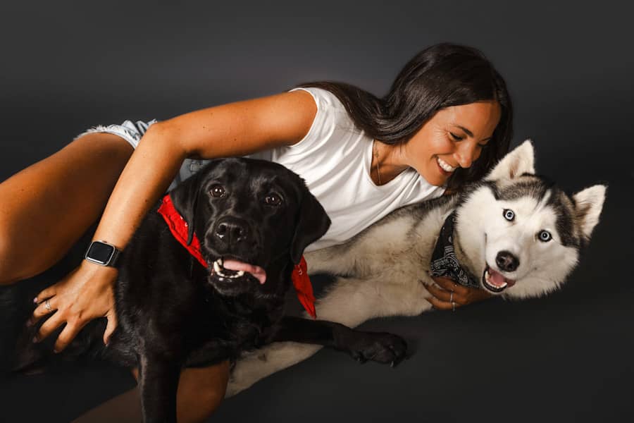 séance photo avec son chien