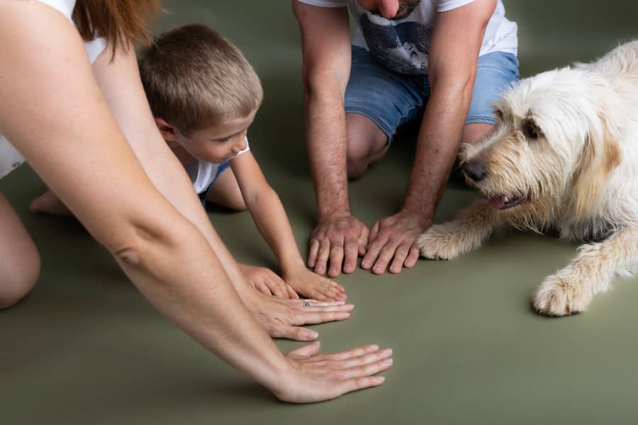 Réserver une séance photo avec son chien ou son animal de compagnie, ma famille au complet ou rien ! - séance photo d'allaitement à Marseille