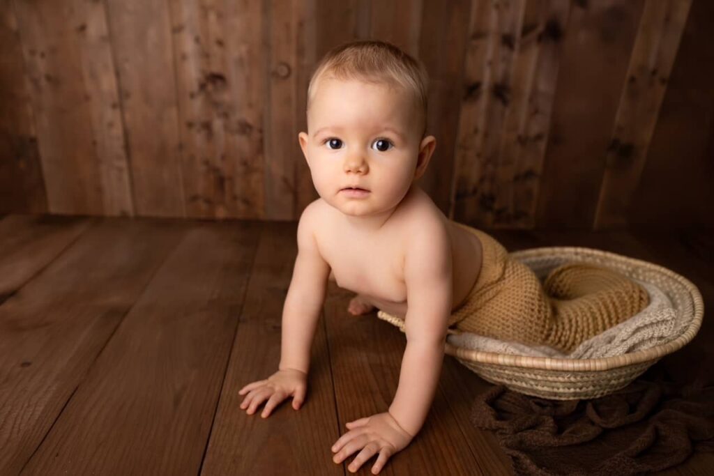 shooting bébé assis