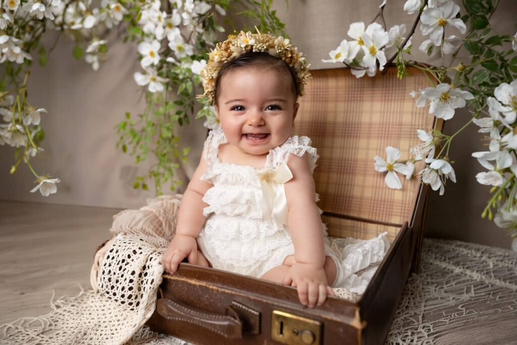 séance bébé assis 6 mois