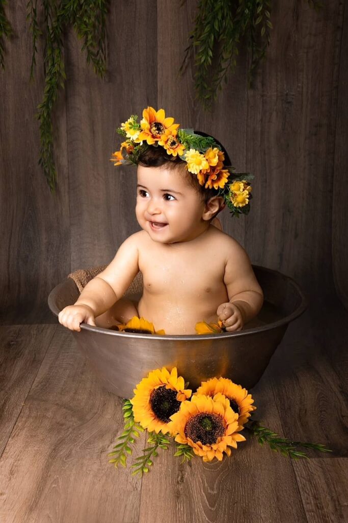 bain de lait bébé 6 mois